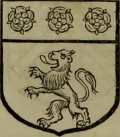 An illustration from Histoire généalogique et chronologique de la maison royale de France, des pairs, grands officiers de la couronne & de la maison du roy & des anciens barons du royaume : avec les qualitez, l'origine, le progrés & les armes de leurs familles; ensemble les statuts & le catalogue des chevaliers, commandeurs, & officiers de l'ordre du S. Esprit : le tovt dressé svr titres originaux, svr les registres des chartes du roy, du parlement, de la chambre des comptes, & du châtelet de Paris, cartulaires, manuscrits de la bibliotheque du roy, & d'autres cabinets curieux (1726)