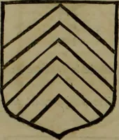 An illustration from Histoire généalogique et chronologique de la maison royale de France, des pairs, grands officiers de la couronne & de la maison du roy & des anciens barons du royaume : avec les qualitez, l'origine, le progrés & les armes de leurs familles; ensemble les statuts & le catalogue des chevaliers, commandeurs, & officiers de l'ordre du S. Esprit : le tovt dressé svr titres originaux, svr les registres des chartes du roy, du parlement, de la chambre des comptes, & du châtelet de Paris, cartulaires, manuscrits de la bibliotheque du roy, & d'autres cabinets curieux (1726)
