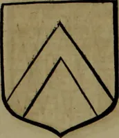 An illustration from Histoire généalogique et chronologique de la maison royale de France, des pairs, grands officiers de la couronne & de la maison du roy & des anciens barons du royaume : avec les qualitez, l'origine, le progrés & les armes de leurs familles; ensemble les statuts & le catalogue des chevaliers, commandeurs, & officiers de l'ordre du S. Esprit : le tovt dressé svr titres originaux, svr les registres des chartes du roy, du parlement, de la chambre des comptes, & du châtelet de Paris, cartulaires, manuscrits de la bibliotheque du roy, & d'autres cabinets curieux (1726)