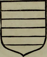 An illustration from Histoire généalogique et chronologique de la maison royale de France, des pairs, grands officiers de la couronne & de la maison du roy & des anciens barons du royaume : avec les qualitez, l'origine, le progrés & les armes de leurs familles; ensemble les statuts & le catalogue des chevaliers, commandeurs, & officiers de l'ordre du S. Esprit : le tovt dressé svr titres originaux, svr les registres des chartes du roy, du parlement, de la chambre des comptes, & du châtelet de Paris, cartulaires, manuscrits de la bibliotheque du roy, & d'autres cabinets curieux (1726)