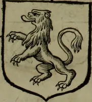 An illustration from Histoire généalogique et chronologique de la maison royale de France, des pairs, grands officiers de la couronne & de la maison du roy & des anciens barons du royaume : avec les qualitez, l'origine, le progrés & les armes de leurs familles; ensemble les statuts & le catalogue des chevaliers, commandeurs, & officiers de l'ordre du S. Esprit : le tovt dressé svr titres originaux, svr les registres des chartes du roy, du parlement, de la chambre des comptes, & du châtelet de Paris, cartulaires, manuscrits de la bibliotheque du roy, & d'autres cabinets curieux (1726)