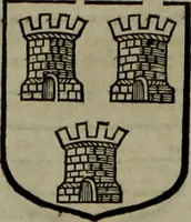 An illustration from Histoire généalogique et chronologique de la maison royale de France, des pairs, grands officiers de la couronne & de la maison du roy & des anciens barons du royaume : avec les qualitez, l'origine, le progrés & les armes de leurs familles; ensemble les statuts & le catalogue des chevaliers, commandeurs, & officiers de l'ordre du S. Esprit : le tovt dressé svr titres originaux, svr les registres des chartes du roy, du parlement, de la chambre des comptes, & du châtelet de Paris, cartulaires, manuscrits de la bibliotheque du roy, & d'autres cabinets curieux (1726)