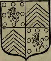 An illustration from Histoire généalogique et chronologique de la maison royale de France, des pairs, grands officiers de la couronne & de la maison du roy & des anciens barons du royaume : avec les qualitez, l'origine, le progrés & les armes de leurs familles; ensemble les statuts & le catalogue des chevaliers, commandeurs, & officiers de l'ordre du S. Esprit : le tovt dressé svr titres originaux, svr les registres des chartes du roy, du parlement, de la chambre des comptes, & du châtelet de Paris, cartulaires, manuscrits de la bibliotheque du roy, & d'autres cabinets curieux (1726)