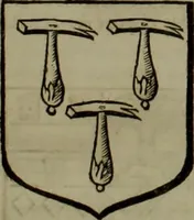 An illustration from Histoire généalogique et chronologique de la maison royale de France, des pairs, grands officiers de la couronne & de la maison du roy & des anciens barons du royaume : avec les qualitez, l'origine, le progrés & les armes de leurs familles; ensemble les statuts & le catalogue des chevaliers, commandeurs, & officiers de l'ordre du S. Esprit : le tovt dressé svr titres originaux, svr les registres des chartes du roy, du parlement, de la chambre des comptes, & du châtelet de Paris, cartulaires, manuscrits de la bibliotheque du roy, & d'autres cabinets curieux (1726)