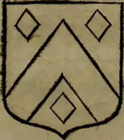 An illustration from Histoire généalogique et chronologique de la maison royale de France, des pairs, grands officiers de la couronne & de la maison du roy & des anciens barons du royaume : avec les qualitez, l'origine, le progrés & les armes de leurs familles; ensemble les statuts & le catalogue des chevaliers, commandeurs, & officiers de l'ordre du S. Esprit : le tovt dressé svr titres originaux, svr les registres des chartes du roy, du parlement, de la chambre des comptes, & du châtelet de Paris, cartulaires, manuscrits de la bibliotheque du roy, & d'autres cabinets curieux (1726)