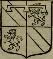 An illustration from Histoire généalogique et chronologique de la maison royale de France, des pairs, grands officiers de la couronne & de la maison du roy & des anciens barons du royaume : avec les qualitez, l'origine, le progrés & les armes de leurs familles; ensemble les statuts & le catalogue des chevaliers, commandeurs, & officiers de l'ordre du S. Esprit : le tovt dressé svr titres originaux, svr les registres des chartes du roy, du parlement, de la chambre des comptes, & du châtelet de Paris, cartulaires, manuscrits de la bibliotheque du roy, & d'autres cabinets curieux (1726)