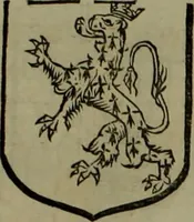 An illustration from Histoire généalogique et chronologique de la maison royale de France, des pairs, grands officiers de la couronne & de la maison du roy & des anciens barons du royaume : avec les qualitez, l'origine, le progrés & les armes de leurs familles; ensemble les statuts & le catalogue des chevaliers, commandeurs, & officiers de l'ordre du S. Esprit : le tovt dressé svr titres originaux, svr les registres des chartes du roy, du parlement, de la chambre des comptes, & du châtelet de Paris, cartulaires, manuscrits de la bibliotheque du roy, & d'autres cabinets curieux (1726)
