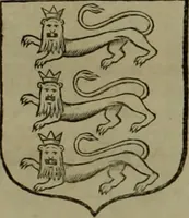 An illustration from Histoire généalogique et chronologique de la maison royale de France, des pairs, grands officiers de la couronne & de la maison du roy & des anciens barons du royaume : avec les qualitez, l'origine, le progrés & les armes de leurs familles; ensemble les statuts & le catalogue des chevaliers, commandeurs, & officiers de l'ordre du S. Esprit : le tovt dressé svr titres originaux, svr les registres des chartes du roy, du parlement, de la chambre des comptes, & du châtelet de Paris, cartulaires, manuscrits de la bibliotheque du roy, & d'autres cabinets curieux (1726)