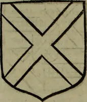 An illustration from Histoire généalogique et chronologique de la maison royale de France, des pairs, grands officiers de la couronne & de la maison du roy & des anciens barons du royaume : avec les qualitez, l'origine, le progrés & les armes de leurs familles; ensemble les statuts & le catalogue des chevaliers, commandeurs, & officiers de l'ordre du S. Esprit : le tovt dressé svr titres originaux, svr les registres des chartes du roy, du parlement, de la chambre des comptes, & du châtelet de Paris, cartulaires, manuscrits de la bibliotheque du roy, & d'autres cabinets curieux (1726)