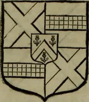An illustration from Histoire généalogique et chronologique de la maison royale de France, des pairs, grands officiers de la couronne & de la maison du roy & des anciens barons du royaume : avec les qualitez, l'origine, le progrés & les armes de leurs familles; ensemble les statuts & le catalogue des chevaliers, commandeurs, & officiers de l'ordre du S. Esprit : le tovt dressé svr titres originaux, svr les registres des chartes du roy, du parlement, de la chambre des comptes, & du châtelet de Paris, cartulaires, manuscrits de la bibliotheque du roy, & d'autres cabinets curieux (1726)