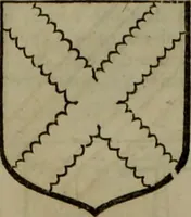An illustration from Histoire généalogique et chronologique de la maison royale de France, des pairs, grands officiers de la couronne & de la maison du roy & des anciens barons du royaume : avec les qualitez, l'origine, le progrés & les armes de leurs familles; ensemble les statuts & le catalogue des chevaliers, commandeurs, & officiers de l'ordre du S. Esprit : le tovt dressé svr titres originaux, svr les registres des chartes du roy, du parlement, de la chambre des comptes, & du châtelet de Paris, cartulaires, manuscrits de la bibliotheque du roy, & d'autres cabinets curieux (1726)