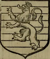 An illustration from Histoire généalogique et chronologique de la maison royale de France, des pairs, grands officiers de la couronne & de la maison du roy & des anciens barons du royaume : avec les qualitez, l'origine, le progrés & les armes de leurs familles; ensemble les statuts & le catalogue des chevaliers, commandeurs, & officiers de l'ordre du S. Esprit : le tovt dressé svr titres originaux, svr les registres des chartes du roy, du parlement, de la chambre des comptes, & du châtelet de Paris, cartulaires, manuscrits de la bibliotheque du roy, & d'autres cabinets curieux (1726)