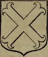 An illustration from Histoire généalogique et chronologique de la maison royale de France, des pairs, grands officiers de la couronne & de la maison du roy & des anciens barons du royaume : avec les qualitez, l'origine, le progrés & les armes de leurs familles; ensemble les statuts & le catalogue des chevaliers, commandeurs, & officiers de l'ordre du S. Esprit : le tovt dressé svr titres originaux, svr les registres des chartes du roy, du parlement, de la chambre des comptes, & du châtelet de Paris, cartulaires, manuscrits de la bibliotheque du roy, & d'autres cabinets curieux (1726)