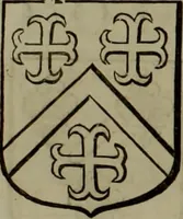 An illustration from Histoire généalogique et chronologique de la maison royale de France, des pairs, grands officiers de la couronne & de la maison du roy & des anciens barons du royaume : avec les qualitez, l'origine, le progrés & les armes de leurs familles; ensemble les statuts & le catalogue des chevaliers, commandeurs, & officiers de l'ordre du S. Esprit : le tovt dressé svr titres originaux, svr les registres des chartes du roy, du parlement, de la chambre des comptes, & du châtelet de Paris, cartulaires, manuscrits de la bibliotheque du roy, & d'autres cabinets curieux (1726)