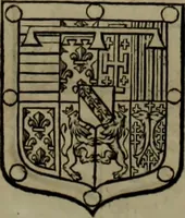 An illustration from Histoire généalogique et chronologique de la maison royale de France, des pairs, grands officiers de la couronne & de la maison du roy & des anciens barons du royaume : avec les qualitez, l'origine, le progrés & les armes de leurs familles; ensemble les statuts & le catalogue des chevaliers, commandeurs, & officiers de l'ordre du S. Esprit : le tovt dressé svr titres originaux, svr les registres des chartes du roy, du parlement, de la chambre des comptes, & du châtelet de Paris, cartulaires, manuscrits de la bibliotheque du roy, & d'autres cabinets curieux (1726)