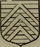 An illustration from Histoire généalogique et chronologique de la maison royale de France, des pairs, grands officiers de la couronne & de la maison du roy & des anciens barons du royaume : avec les qualitez, l'origine, le progrés & les armes de leurs familles; ensemble les statuts & le catalogue des chevaliers, commandeurs, & officiers de l'ordre du S. Esprit : le tovt dressé svr titres originaux, svr les registres des chartes du roy, du parlement, de la chambre des comptes, & du châtelet de Paris, cartulaires, manuscrits de la bibliotheque du roy, & d'autres cabinets curieux (1726)