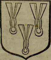An illustration from Histoire généalogique et chronologique de la maison royale de France, des pairs, grands officiers de la couronne & de la maison du roy & des anciens barons du royaume : avec les qualitez, l'origine, le progrés & les armes de leurs familles; ensemble les statuts & le catalogue des chevaliers, commandeurs, & officiers de l'ordre du S. Esprit : le tovt dressé svr titres originaux, svr les registres des chartes du roy, du parlement, de la chambre des comptes, & du châtelet de Paris, cartulaires, manuscrits de la bibliotheque du roy, & d'autres cabinets curieux (1726)