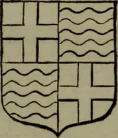 An illustration from Histoire généalogique et chronologique de la maison royale de France, des pairs, grands officiers de la couronne & de la maison du roy & des anciens barons du royaume : avec les qualitez, l'origine, le progrés & les armes de leurs familles; ensemble les statuts & le catalogue des chevaliers, commandeurs, & officiers de l'ordre du S. Esprit : le tovt dressé svr titres originaux, svr les registres des chartes du roy, du parlement, de la chambre des comptes, & du châtelet de Paris, cartulaires, manuscrits de la bibliotheque du roy, & d'autres cabinets curieux (1726)