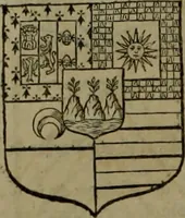Picture 410 of 519 from Histoire généalogique et chronologique de la maison royale de France, des pairs, grands officiers de la couronne & de la maison du roy & des anciens barons du royaume : avec les qualitez, l'origine, le progrés & les armes de leurs familles; ensemble les statuts & le catalogue des chevaliers, commandeurs, & officiers de l'ordre du S. Esprit : le tovt dressé svr titres originaux, svr les registres des chartes du roy, du parlement, de la chambre des comptes, & du châtelet de Paris, cartulaires, manuscrits de la bibliotheque du roy, & d'autres cabinets curieux (1726), leaf 299