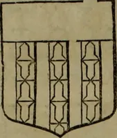 An illustration from Histoire généalogique et chronologique de la maison royale de France, des pairs, grands officiers de la couronne & de la maison du roy & des anciens barons du royaume : avec les qualitez, l'origine, le progrés & les armes de leurs familles; ensemble les statuts & le catalogue des chevaliers, commandeurs, & officiers de l'ordre du S. Esprit : le tovt dressé svr titres originaux, svr les registres des chartes du roy, du parlement, de la chambre des comptes, & du châtelet de Paris, cartulaires, manuscrits de la bibliotheque du roy, & d'autres cabinets curieux (1726)