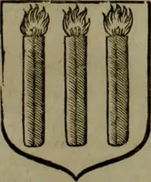 An illustration from Histoire généalogique et chronologique de la maison royale de France, des pairs, grands officiers de la couronne & de la maison du roy & des anciens barons du royaume : avec les qualitez, l'origine, le progrés & les armes de leurs familles; ensemble les statuts & le catalogue des chevaliers, commandeurs, & officiers de l'ordre du S. Esprit : le tovt dressé svr titres originaux, svr les registres des chartes du roy, du parlement, de la chambre des comptes, & du châtelet de Paris, cartulaires, manuscrits de la bibliotheque du roy, & d'autres cabinets curieux (1726)