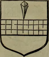 An illustration from Histoire généalogique et chronologique de la maison royale de France, des pairs, grands officiers de la couronne & de la maison du roy & des anciens barons du royaume : avec les qualitez, l'origine, le progrés & les armes de leurs familles; ensemble les statuts & le catalogue des chevaliers, commandeurs, & officiers de l'ordre du S. Esprit : le tovt dressé svr titres originaux, svr les registres des chartes du roy, du parlement, de la chambre des comptes, & du châtelet de Paris, cartulaires, manuscrits de la bibliotheque du roy, & d'autres cabinets curieux (1726)