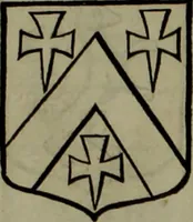 An illustration from Histoire généalogique et chronologique de la maison royale de France, des pairs, grands officiers de la couronne & de la maison du roy & des anciens barons du royaume : avec les qualitez, l'origine, le progrés & les armes de leurs familles; ensemble les statuts & le catalogue des chevaliers, commandeurs, & officiers de l'ordre du S. Esprit : le tovt dressé svr titres originaux, svr les registres des chartes du roy, du parlement, de la chambre des comptes, & du châtelet de Paris, cartulaires, manuscrits de la bibliotheque du roy, & d'autres cabinets curieux (1726)
