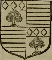 An illustration from Histoire généalogique et chronologique de la maison royale de France, des pairs, grands officiers de la couronne & de la maison du roy & des anciens barons du royaume : avec les qualitez, l'origine, le progrés & les armes de leurs familles; ensemble les statuts & le catalogue des chevaliers, commandeurs, & officiers de l'ordre du S. Esprit : le tovt dressé svr titres originaux, svr les registres des chartes du roy, du parlement, de la chambre des comptes, & du châtelet de Paris, cartulaires, manuscrits de la bibliotheque du roy, & d'autres cabinets curieux (1726)