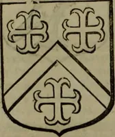 An illustration from Histoire généalogique et chronologique de la maison royale de France, des pairs, grands officiers de la couronne & de la maison du roy & des anciens barons du royaume : avec les qualitez, l'origine, le progrés & les armes de leurs familles; ensemble les statuts & le catalogue des chevaliers, commandeurs, & officiers de l'ordre du S. Esprit : le tovt dressé svr titres originaux, svr les registres des chartes du roy, du parlement, de la chambre des comptes, & du châtelet de Paris, cartulaires, manuscrits de la bibliotheque du roy, & d'autres cabinets curieux (1726)