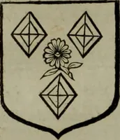 An illustration from Histoire généalogique et chronologique de la maison royale de France, des pairs, grands officiers de la couronne & de la maison du roy & des anciens barons du royaume : avec les qualitez, l'origine, le progrés & les armes de leurs familles; ensemble les statuts & le catalogue des chevaliers, commandeurs, & officiers de l'ordre du S. Esprit : le tovt dressé svr titres originaux, svr les registres des chartes du roy, du parlement, de la chambre des comptes, & du châtelet de Paris, cartulaires, manuscrits de la bibliotheque du roy, & d'autres cabinets curieux (1726)