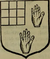 An illustration from Histoire généalogique et chronologique de la maison royale de France, des pairs, grands officiers de la couronne & de la maison du roy & des anciens barons du royaume : avec les qualitez, l'origine, le progrés & les armes de leurs familles; ensemble les statuts & le catalogue des chevaliers, commandeurs, & officiers de l'ordre du S. Esprit : le tovt dressé svr titres originaux, svr les registres des chartes du roy, du parlement, de la chambre des comptes, & du châtelet de Paris, cartulaires, manuscrits de la bibliotheque du roy, & d'autres cabinets curieux (1726)
