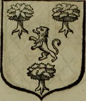 An illustration from Histoire généalogique et chronologique de la maison royale de France, des pairs, grands officiers de la couronne & de la maison du roy & des anciens barons du royaume : avec les qualitez, l'origine, le progrés & les armes de leurs familles; ensemble les statuts & le catalogue des chevaliers, commandeurs, & officiers de l'ordre du S. Esprit : le tovt dressé svr titres originaux, svr les registres des chartes du roy, du parlement, de la chambre des comptes, & du châtelet de Paris, cartulaires, manuscrits de la bibliotheque du roy, & d'autres cabinets curieux (1726)
