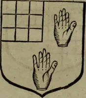 An illustration from Histoire généalogique et chronologique de la maison royale de France, des pairs, grands officiers de la couronne & de la maison du roy & des anciens barons du royaume : avec les qualitez, l'origine, le progrés & les armes de leurs familles; ensemble les statuts & le catalogue des chevaliers, commandeurs, & officiers de l'ordre du S. Esprit : le tovt dressé svr titres originaux, svr les registres des chartes du roy, du parlement, de la chambre des comptes, & du châtelet de Paris, cartulaires, manuscrits de la bibliotheque du roy, & d'autres cabinets curieux (1726)