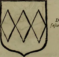 An illustration from Histoire généalogique et chronologique de la maison royale de France, des pairs, grands officiers de la couronne & de la maison du roy & des anciens barons du royaume : avec les qualitez, l'origine, le progrés & les armes de leurs familles; ensemble les statuts & le catalogue des chevaliers, commandeurs, & officiers de l'ordre du S. Esprit : le tovt dressé svr titres originaux, svr les registres des chartes du roy, du parlement, de la chambre des comptes, & du châtelet de Paris, cartulaires, manuscrits de la bibliotheque du roy, & d'autres cabinets curieux (1726)