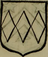 An illustration from Histoire généalogique et chronologique de la maison royale de France, des pairs, grands officiers de la couronne & de la maison du roy & des anciens barons du royaume : avec les qualitez, l'origine, le progrés & les armes de leurs familles; ensemble les statuts & le catalogue des chevaliers, commandeurs, & officiers de l'ordre du S. Esprit : le tovt dressé svr titres originaux, svr les registres des chartes du roy, du parlement, de la chambre des comptes, & du châtelet de Paris, cartulaires, manuscrits de la bibliotheque du roy, & d'autres cabinets curieux (1726)