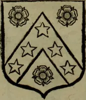 An illustration from Histoire généalogique et chronologique de la maison royale de France, des pairs, grands officiers de la couronne & de la maison du roy & des anciens barons du royaume : avec les qualitez, l'origine, le progrés & les armes de leurs familles; ensemble les statuts & le catalogue des chevaliers, commandeurs, & officiers de l'ordre du S. Esprit : le tovt dressé svr titres originaux, svr les registres des chartes du roy, du parlement, de la chambre des comptes, & du châtelet de Paris, cartulaires, manuscrits de la bibliotheque du roy, & d'autres cabinets curieux (1726)