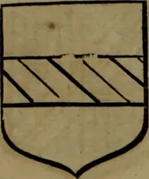 An illustration from Histoire généalogique et chronologique de la maison royale de France, des pairs, grands officiers de la couronne & de la maison du roy & des anciens barons du royaume : avec les qualitez, l'origine, le progrés & les armes de leurs familles; ensemble les statuts & le catalogue des chevaliers, commandeurs, & officiers de l'ordre du S. Esprit : le tovt dressé svr titres originaux, svr les registres des chartes du roy, du parlement, de la chambre des comptes, & du châtelet de Paris, cartulaires, manuscrits de la bibliotheque du roy, & d'autres cabinets curieux (1726)