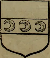 An illustration from Histoire généalogique et chronologique de la maison royale de France, des pairs, grands officiers de la couronne & de la maison du roy & des anciens barons du royaume : avec les qualitez, l'origine, le progrés & les armes de leurs familles; ensemble les statuts & le catalogue des chevaliers, commandeurs, & officiers de l'ordre du S. Esprit : le tovt dressé svr titres originaux, svr les registres des chartes du roy, du parlement, de la chambre des comptes, & du châtelet de Paris, cartulaires, manuscrits de la bibliotheque du roy, & d'autres cabinets curieux (1726)