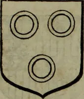An illustration from Histoire généalogique et chronologique de la maison royale de France, des pairs, grands officiers de la couronne & de la maison du roy & des anciens barons du royaume : avec les qualitez, l'origine, le progrés & les armes de leurs familles; ensemble les statuts & le catalogue des chevaliers, commandeurs, & officiers de l'ordre du S. Esprit : le tovt dressé svr titres originaux, svr les registres des chartes du roy, du parlement, de la chambre des comptes, & du châtelet de Paris, cartulaires, manuscrits de la bibliotheque du roy, & d'autres cabinets curieux (1726)