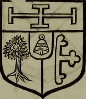 An illustration from Histoire généalogique et chronologique de la maison royale de France, des pairs, grands officiers de la couronne & de la maison du roy & des anciens barons du royaume : avec les qualitez, l'origine, le progrés & les armes de leurs familles; ensemble les statuts & le catalogue des chevaliers, commandeurs, & officiers de l'ordre du S. Esprit : le tovt dressé svr titres originaux, svr les registres des chartes du roy, du parlement, de la chambre des comptes, & du châtelet de Paris, cartulaires, manuscrits de la bibliotheque du roy, & d'autres cabinets curieux (1726)