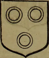 An illustration from Histoire généalogique et chronologique de la maison royale de France, des pairs, grands officiers de la couronne & de la maison du roy & des anciens barons du royaume : avec les qualitez, l'origine, le progrés & les armes de leurs familles; ensemble les statuts & le catalogue des chevaliers, commandeurs, & officiers de l'ordre du S. Esprit : le tovt dressé svr titres originaux, svr les registres des chartes du roy, du parlement, de la chambre des comptes, & du châtelet de Paris, cartulaires, manuscrits de la bibliotheque du roy, & d'autres cabinets curieux (1726)