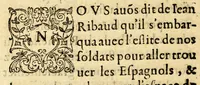 An illustration from Histoire memorable du dernier voyage aux Indes, lieu appelé la Floride, fait par le capitaine Iean Ribaut, & entrepris par le commandemente du roy, en l'an M.D.LXV (1566)