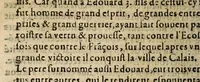 An illustration from Histoire tragique et memorable de Pierre de Gaverston gentil homme gascon, jadis le mignon d'Edoüard 2. Roy d'Angleterre / (1588)