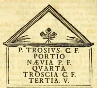 An illustration from Historia antica, e moderna: sacra, e profana, della città di Trieste ... : con la notitia di molt'arcani d'antichità ... e gesti d'huomini illustri ... sin'à ... 1698 (1698)