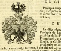 An illustration from Historia antica, e moderna: sacra, e profana, della città di Trieste ... : con la notitia di molt'arcani d'antichità ... e gesti d'huomini illustri ... sin'à ... 1698 (1698)