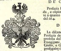 Picture 42 of 74 from Historia antica e moderna, sacra e profana, della città di Trieste, celebre colonia de'cittadini Romani : con la notitia di molt'arcani d'antichità, prerogative di nobiltà, e gesti d'huomini illustri, privilegi della città, e famiglie d'essa, varietà d'eruditioni, inscrittioni, sassi, mausolei, M.S. successi, mutationi de riti, e dominj, fin'à quest'anno 1698 (1698), leaf 692
