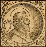 Picture 63 of 231 from Historia B. Platinae de vitis pontificum Romanorum : a D.N. Jesu Christo usque ad Paulum II. venetum papam : longe' quam antea emendatior, doctissimarumq[ue] annotationum Onuphrii Panuinii accessione nunc illustrior reddita : cui, eiusdem Onuphrii accurata atque fideli operâ, reliquorum pontificum vitae, usq[ue] ad Pium V. & Antonii Ciccarellae, usq[ue] ad Clementem VIII. qui hodiè sanctæ Romanae Catholicae ecclesiae præsidet, adiunctæ sunt : accesserunt nunc demum omnium pontificum verae effigies : omnia summo studio emendata & correcta (1600), leaf 78