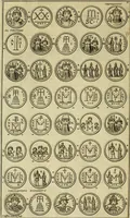 An illustration from Historia Byzantina duplici commentario illustrata : prior, Familias ac stemmata imperatorum constantinopolianorum, cum eorundem augustorum nomismatibus, & aliquot iconibus : praeterea familias dalmaticas & turcicas complecticur : alter, Descriptionem urbis constantinopolitanae, qualis extitit sub imperatoribus christianis (1680)