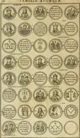 Picture 76 of 166 from Historia Byzantina duplici commentario illustrata : prior, Familias ac stemmata imperatorum constantinopolianorum, cum eorundem augustorum nomismatibus, & aliquot iconibus : praeterea familias dalmaticas & turcicas complecticur : alter, Descriptionem urbis constantinopolitanae, qualis extitit sub imperatoribus christianis (1680), leaf 153