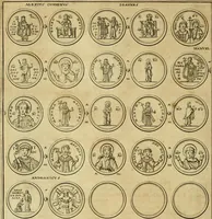 Picture 88 of 166 from Historia Byzantina duplici commentario illustrata : prior, Familias ac stemmata imperatorum constantinopolianorum, cum eorundem augustorum nomismatibus, & aliquot iconibus : praeterea familias dalmaticas & turcicas complecticur : alter, Descriptionem urbis constantinopolitanae, qualis extitit sub imperatoribus christianis (1680), leaf 185